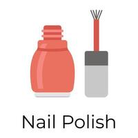 Trendy Nail Polish vector