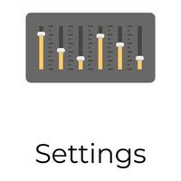 Trendy Settings Concepts vector