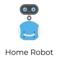 Trendy Home Robot vector