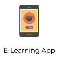 E learning App vector