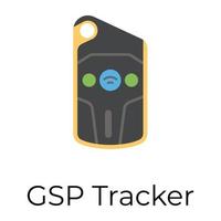 Trendy GPS tracker vector