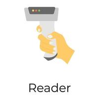 Trendy Barcode Reader vector