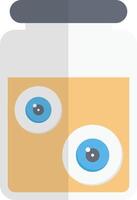 eyeball jar vector illustration on a background.Premium quality symbols.vector icons for concept and graphic design.