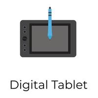 Trendy Digital Tablet vector