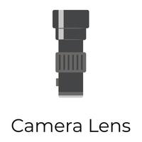 Trendy Camera Lens vector