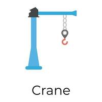 Trendy Robotic Crane vector