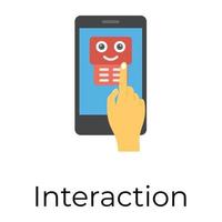 Trendy Interaction Concepts vector