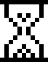Internet icon hourglass pixel style. vector