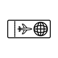 Plane Tickets Vector Icon