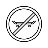 No Skating Vector Icon