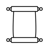 Scroll of Paper Vector Icon