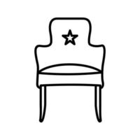 icono de vector de asiento