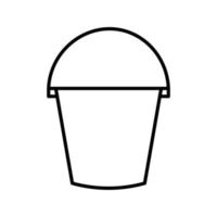 Water Bucket Vector Icon