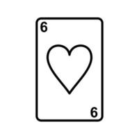 Hearts Card Vector Icon