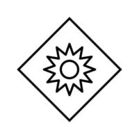 Optical Radiation Vector Icon