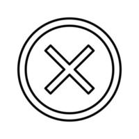 Do Not Cross Vector Icon