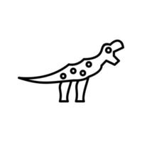 icono de vector de dinosaurio