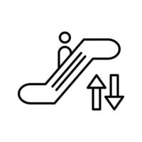 icono de vector de escalera mecánica