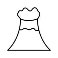 icono de vector de volcán