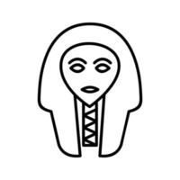 Egyptian Face Vector Icon