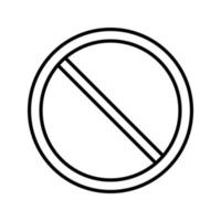 Prohibited Vector Icon