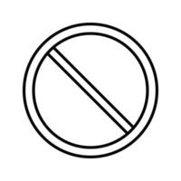 Prohibited Vector Icon