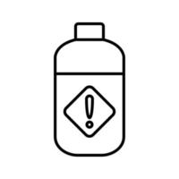 Pesticide Bottle Vector Icon