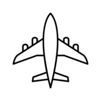 icono de vector de avión