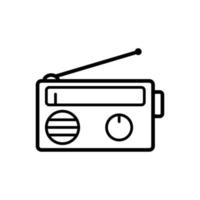 plantilla de diseño de vector de icono de radio