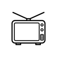 plantilla de diseño de vector de icono de televisión