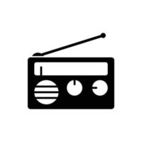 plantilla de diseño de vector de icono de radio