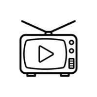 television icon vector design template