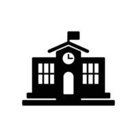 school building icon vector design template