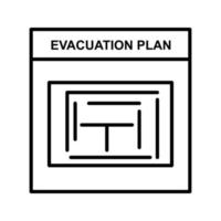 8 - plan de evacuacion.eps vector