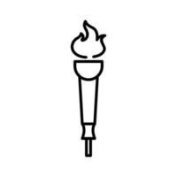 Museum Torch Vector Icon