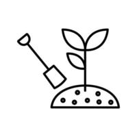 icono de vector de plantación