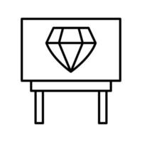 Diamond Exhibit Vector Icon