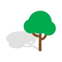 Tree icon, isometric 3d style vector