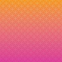 orange and pink gradient background with floral and circle motifs premium and modern suitable for social media vector