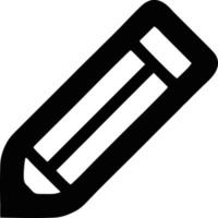 pencil icon in black vector image, illustration of pencil in black on white background, a pen design on a white background