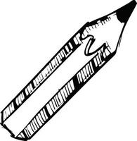 pencil icon in black vector image, illustration of pencil in black on white background, a pen design on a white background