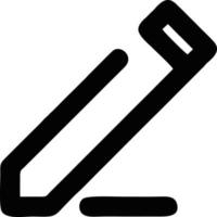 pencil icon in black vector image, illustration of pencil in black on white background, a pen design on a white background