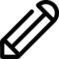 pencil icon in black vector image, illustration of pencil in black on white background, a pen design on a white background