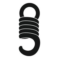 Elastic spring icon, simple style vector
