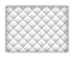 Memory foam mattress mockup, realistic style vector