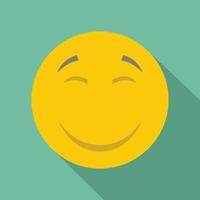 Smile icon vector flat
