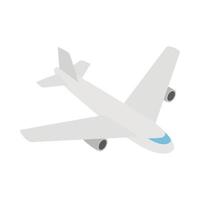 icono de avión, estilo 3d isométrico vector