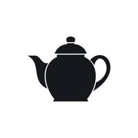 Teapot icon, simple style vector