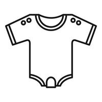 Kid clothes icon, outline style vector