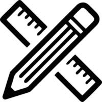 pencil icon in black vector image, illustration of pencil in black on white background, a pen design on a white background